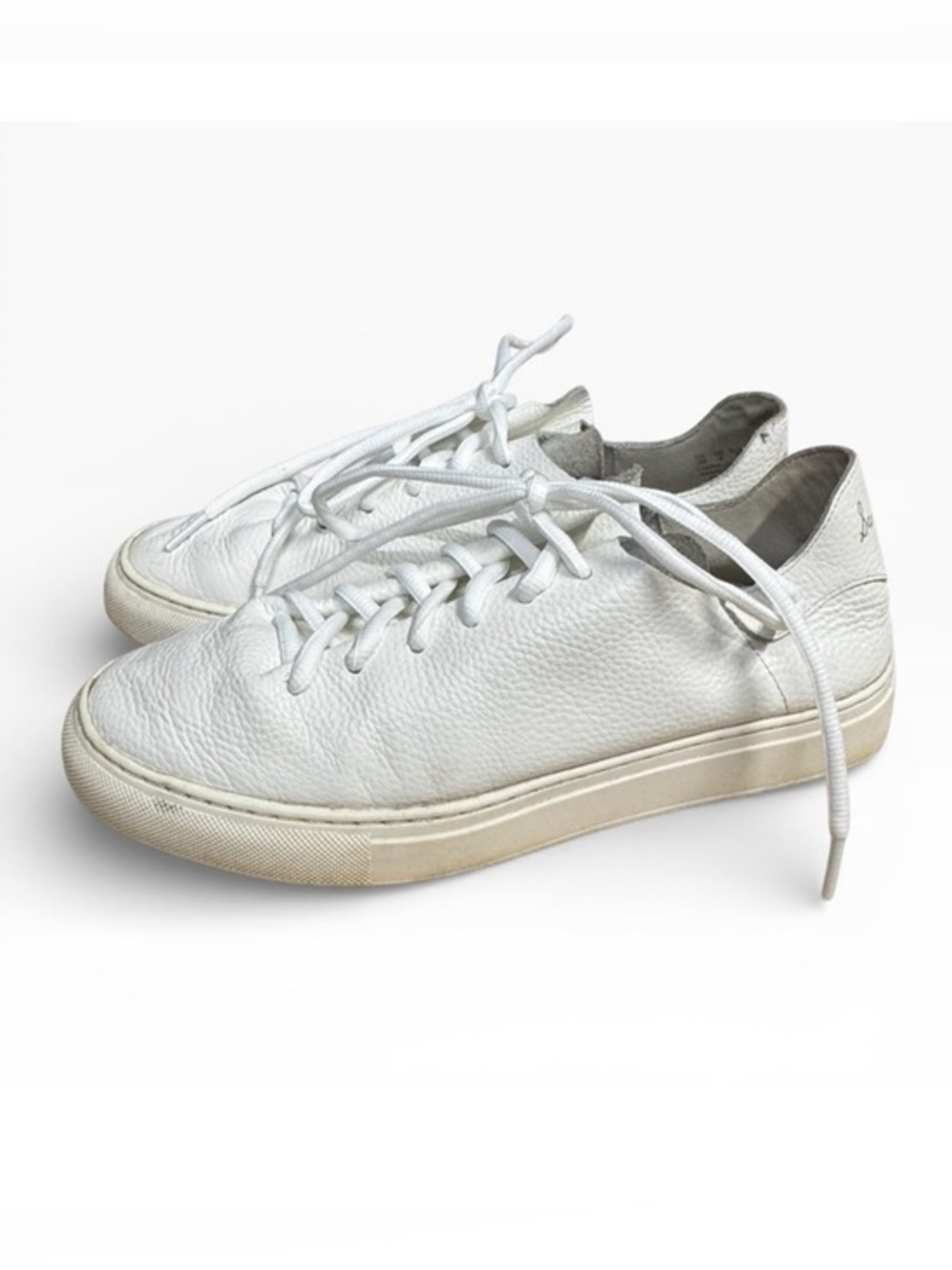 Sam Edelman Poppy White Leather Lace Up Sneakers Womens Size 9 Casual Shoes